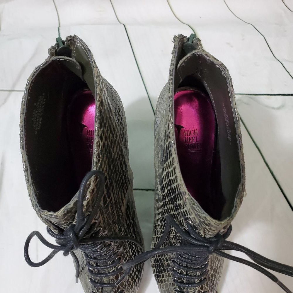 High Heel Power 'Rhea' Open Toe Booties 7 - image 5